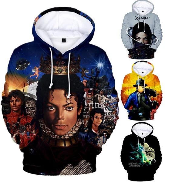 Top Trends: New Fashion Casual Sweatshirt Hot Sale American Singer Michael Jackson 3D Printed Hoodie Harajuku Hip Hop Street Style Tops Shoppable Styles