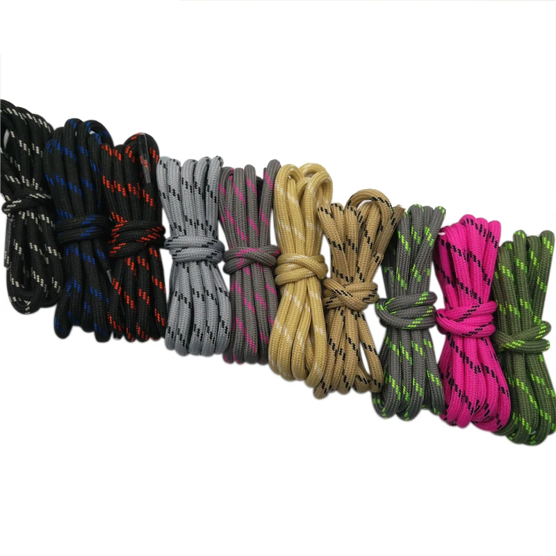 Top Trends: Coolstring Outdoor Round Rope Hiking Shoes Laces Striped Wear Resistant Sneakers Boot Shoelaces Strings For Men And Women Sports Shoppable Styles