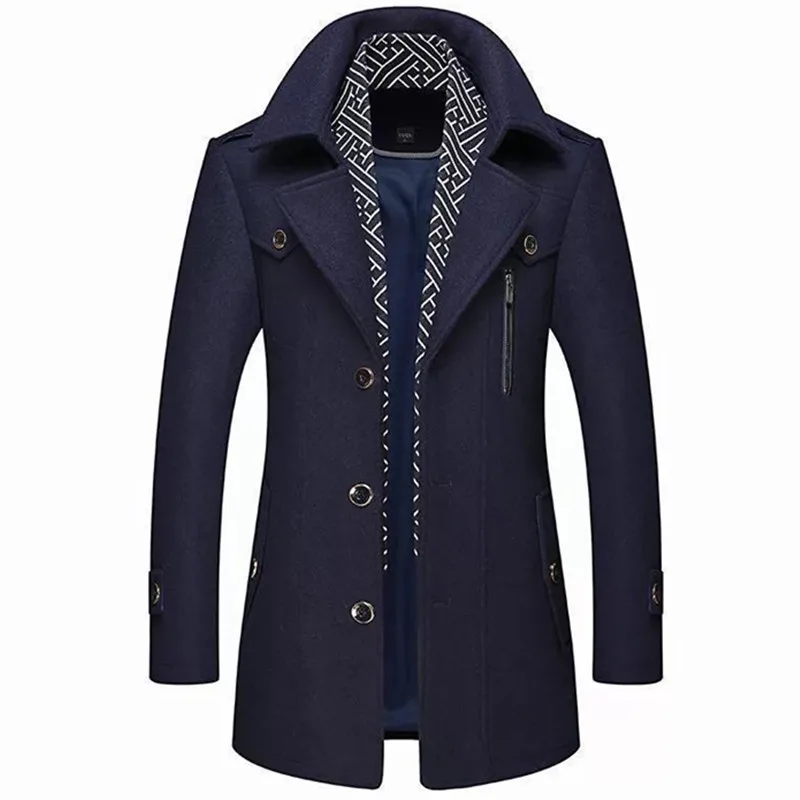 Top Trends: New 2022 Winter Men's Jacket Wool Windbreaker Coat For Clothing Trench Shoppable Styles