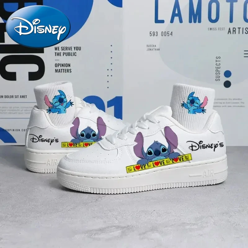 Top Trends: Disney Children&#039;s Casual Shoes Cartoon Spring Autumn Fashion Low Top Boys&#039; Sports PU Leather White Shoes Sneaker Size 35-44 Shoppable Styles