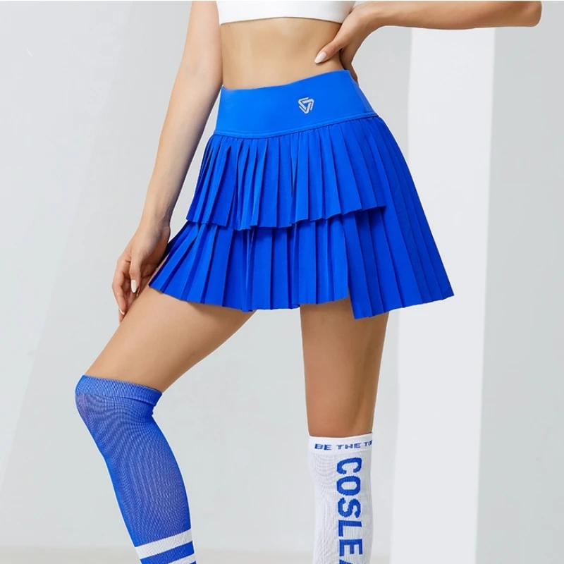 Top Trends: High Waist Double Layer Pleated Skirt Gym Fitness Running Yoga Soft Short Women Sports Golf Tennis Skirts Athletic Workout Skort Shoppable Styles - Image 5