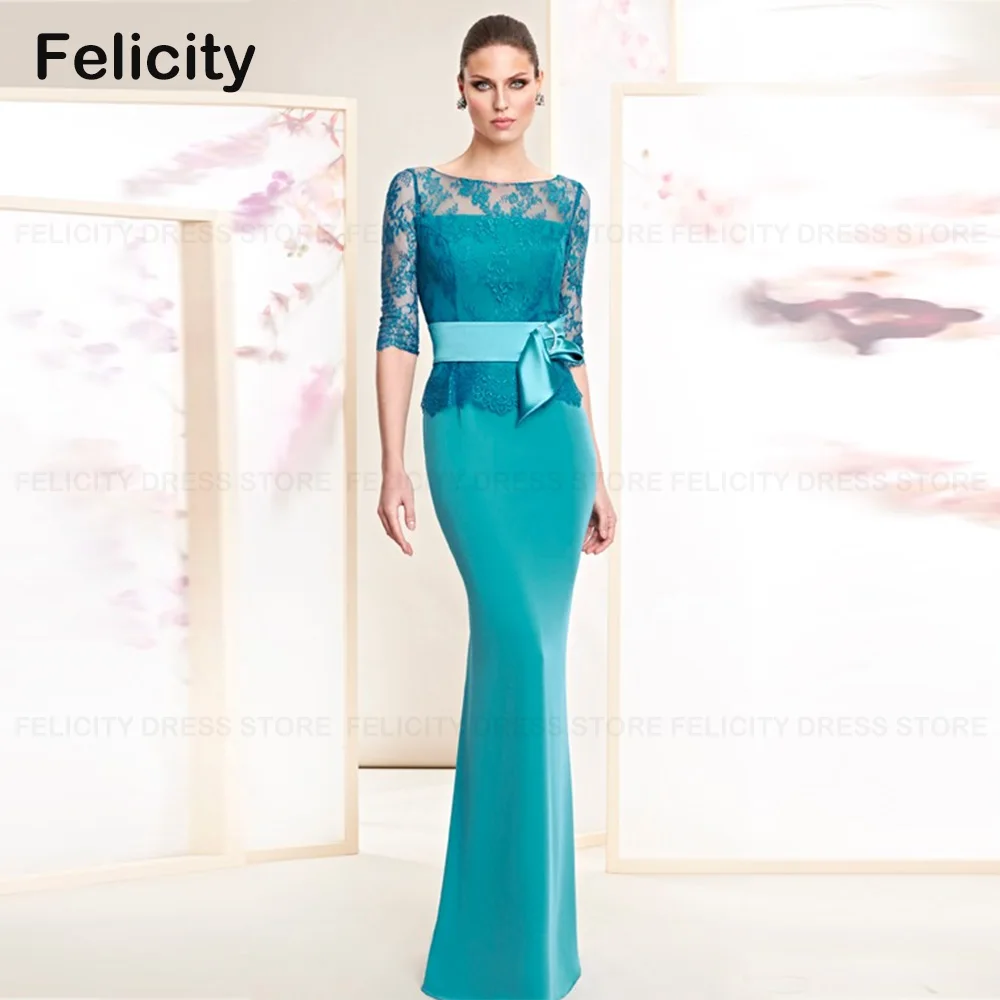 Top Trends: Gorgeous Wedding Guest Party Dresses For Women Sheath Lace Bow Mother Of The Bride Dress Long Evening Gowns فستان حفلات الزفاف Shoppable Styles