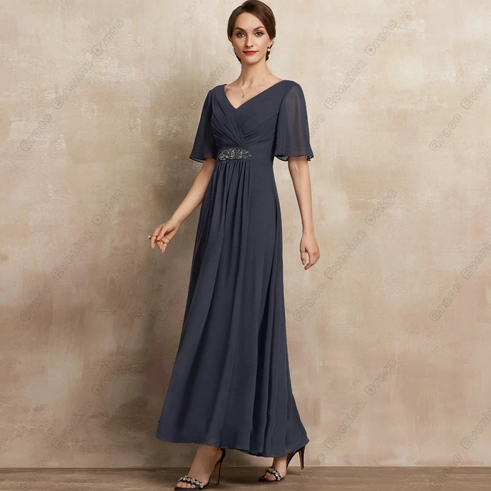 Top Trends: Simple Grey Mother Of Bride Dresses For Women Strapless Ankle Length Wedding Party Dresses With Crystal 2023 Robe De Soirée Shoppable Styles