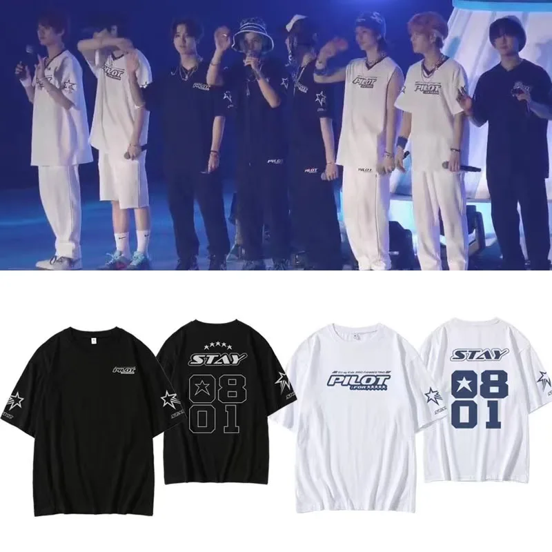 Top Trends: Stray Kids T Shirts Straykids 3RD FM Pilot For 5Star T-shirt 100% Cotton Premium Tees Rock Star INS Card Free GIFT For STAYS Shoppable Styles