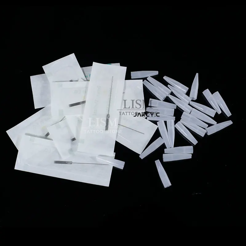 Top Trends: Microblading Tattoo Needles Tips 0.35*50mm Needle Caps 100Pcs 1R Single Round Needles For Eyebrow / Eyeliner / Lips Permanent Makeup Shoppable Styles - Image 4