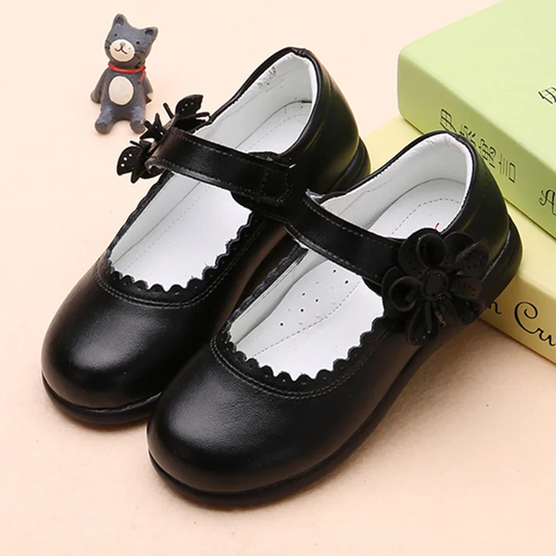 Top Trends: Autumn New Princess Girls Shoes For Kids School Leather Shoes For Student Black Dress Shoes For Girls 3 4 5 6 7 8 9 10 11 12-16T Shoppable Styles