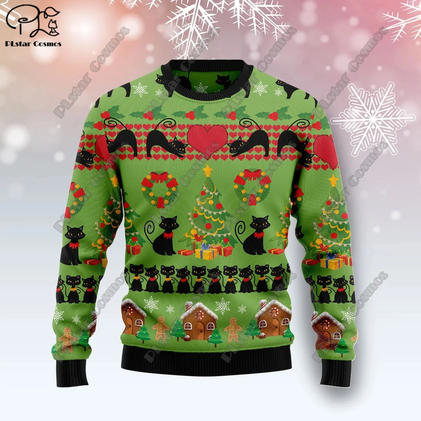 Top Trends: 3D Printing Christmas Christmas Tree Santa Claus Tattoo Cat Animal Deer Bear Sweater Streetwear Casual Winter Sweatshirt M12 Shoppable Styles