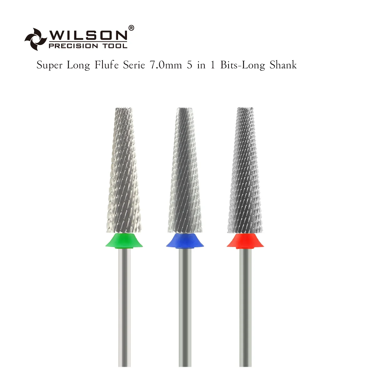 Top Trends: WILSON Super Long Flufe Serie 7.0mm 5 In 1 Bits-Long Shank Nail Bit Drill New Coming Efficient And Stable Nail Drill Bit Shoppable Styles