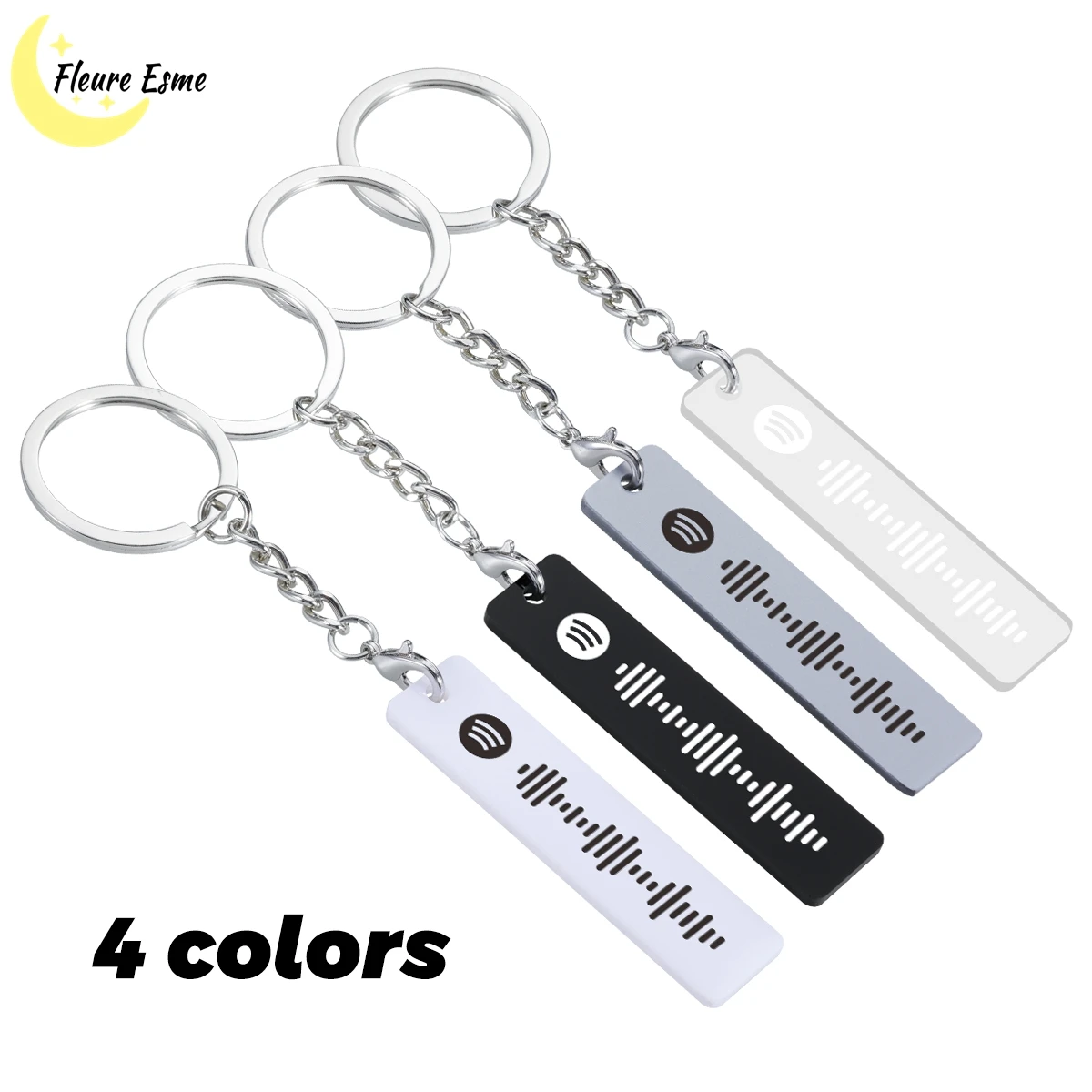 Top Trends: Custom Spotify Code Keychain Music Scan Code Key Chain Acrylic Transparent Keychain Personalized Engraved Spotify Code Keychains Shoppable Styles