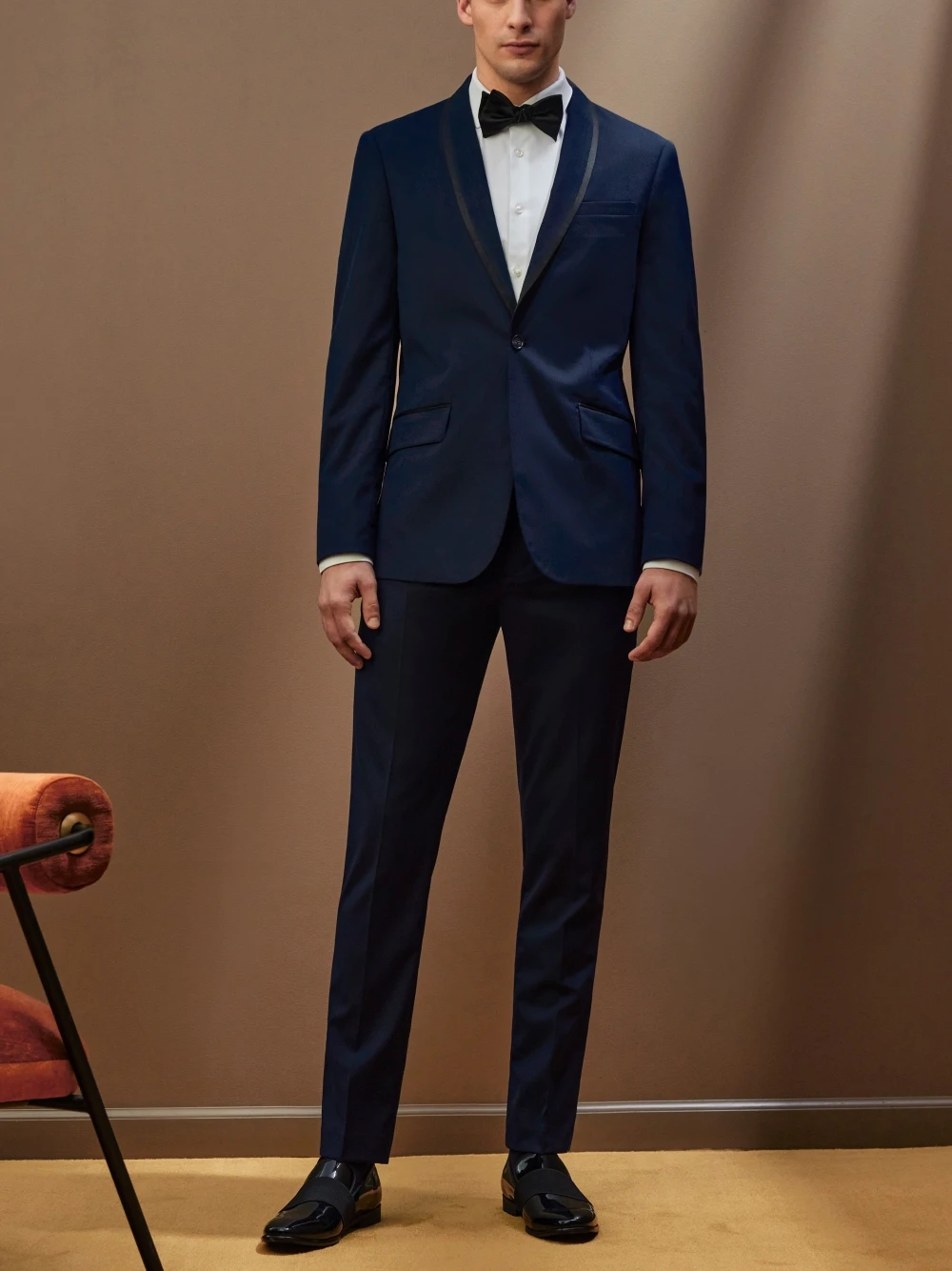 Top Trends: Slim Fit Navy Tuxedo For Men 2 Pieces Fashion Men's Suit Set Including Jacket And Pants Formal Pantsuit Wedding Party Dresswear Shoppable Styles