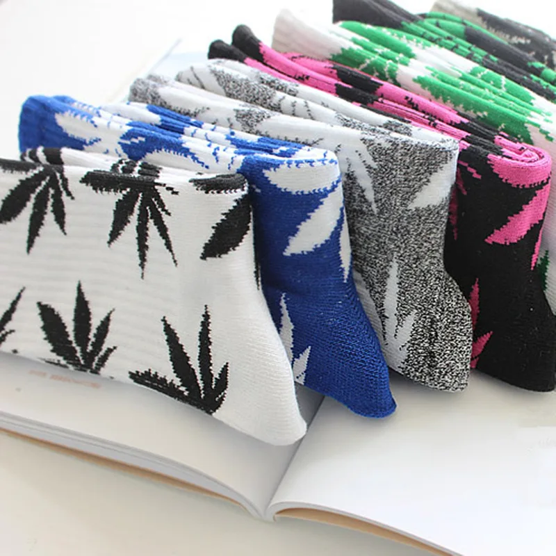 Top Trends: Winter High Quality Harajuku Chaussette Style Weed Socks For Women Men's Cotton Hip Hop Socks Man Meias Mens Calcetines Shoppable Styles - Image 6