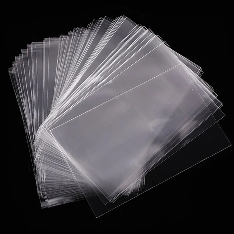 Top Trends: 50pcs Clear Card Cover Protective Holder Plastic OPP Bags For ID Cards Photocard Holders Jewelry Packing Party Candy Bags Shoppable Styles