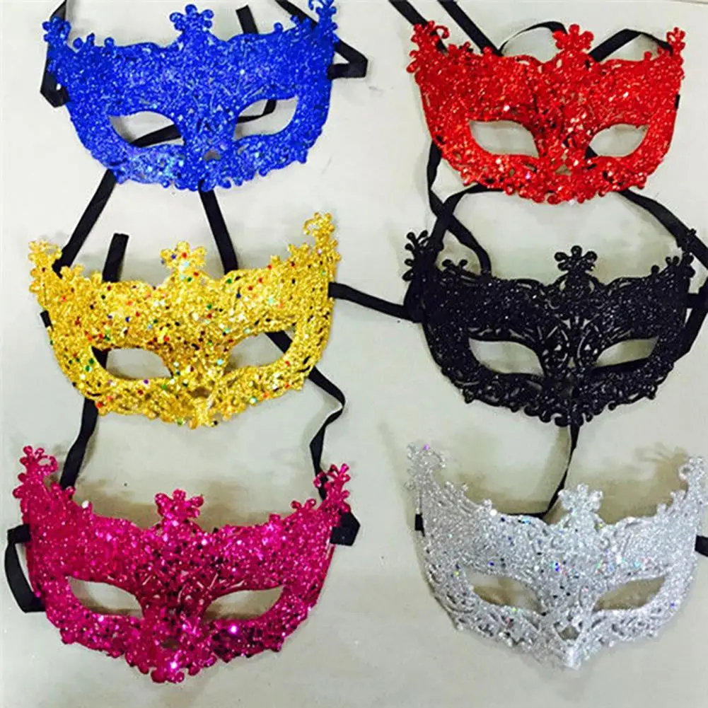 Top Trends: Glitter Anime Cosplay Mask Masquerade Face Mask Sexy Prom Party Props Costume Halloween Mask Nightclub Queen Eye Mask Babydolls Shoppable Styles