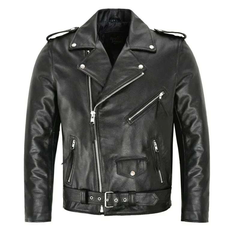 Top Trends: Boutique Punk Men PU Leather Jacket Motorcycle Fashion Slim Fit Leather Coat Shoppable Styles