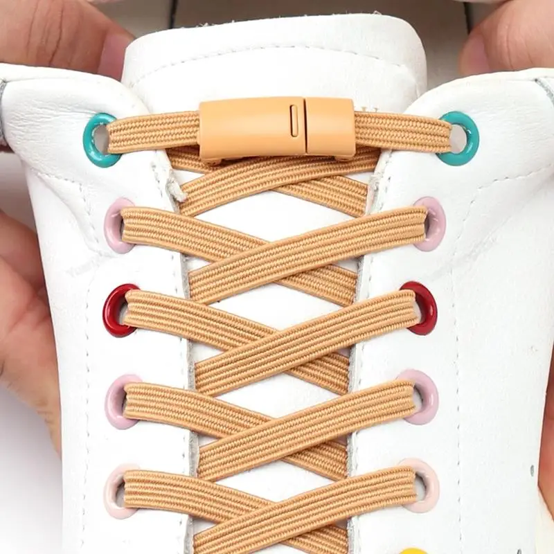 Top Trends: Magnetic Lock Shoelaces Without Ties Elastic No Tie Shoe Laces Sneakers Shoelace Kids Adult Quick Laces One Size Fits All Shoes Shoppable Styles