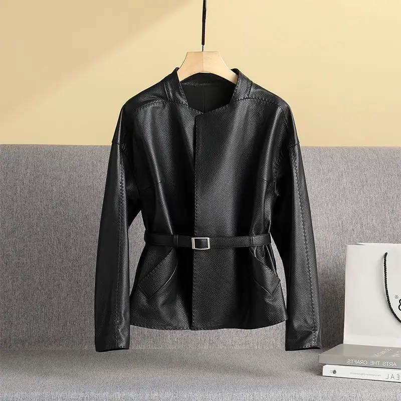 Top Trends: Sheepskin Small Leather Jacket For Women's Short Style 2023 New Trend Fashion Leather Jacket Genuine Leather Jacket For Women Shoppable Styles