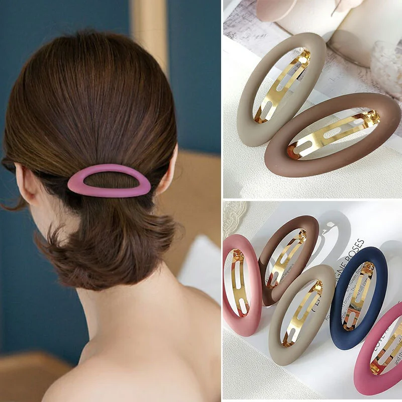 Top Trends: Matte Snap Hair Clips Women Hairpin Korean Hairclips Hair Barrette Ponytail Holder Girls Hair Accessories Hairgrips Shoppable Styles