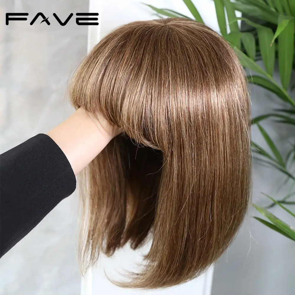 Top Trends: FAVE Short Pixie Cut Color Wigs 150% Brazilian Remy Straight Wig Human Hair Bob Wigs Fringe Wigs Human Hair Wigs For Black Women Shoppable Styles