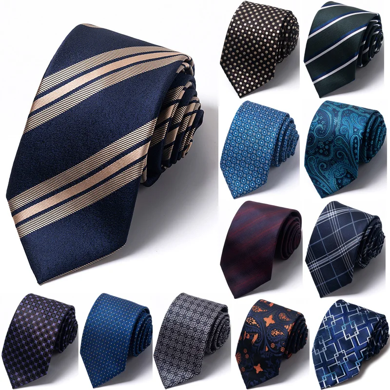 Top Trends: NEW 8cm Tie Men Gravatas Classic Many Color Newest Design Silk Necktie Shirt Accessories Striped Sky Blue Man's Office Shoppable Styles