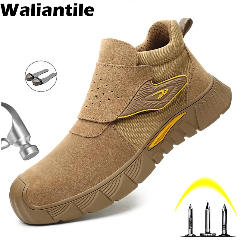 Top Trends: Waliantile Insulated Safety Boots For Men Non-slip Construction Working Shoes Puncture Proof Steel Toe Indestructible Work Boots Shoppable Styles