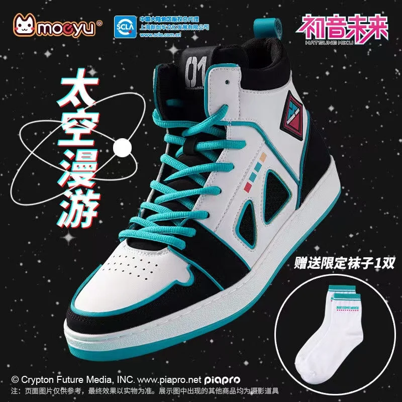 Top Trends: Moeyu Hatsune Miku Shoes For Men Vocaloid Cosplay Male Sneakers Women Tennis Sport Athletic Anime Figure Shoe Casual Gift Socks Shoppable Styles