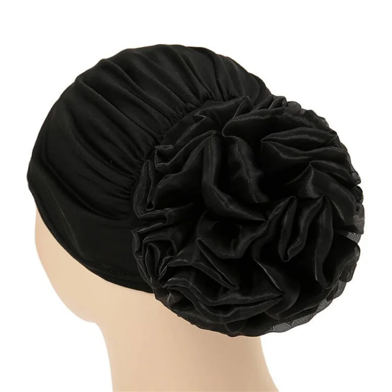 Top Trends: 2023 Indian Women Lace Floral Modal Hat Chemo Hair Loss Cancer Turban Bonnet Head Scarf Wrap Strech Muslim Cover Beanie Arab Cap Shoppable Styles