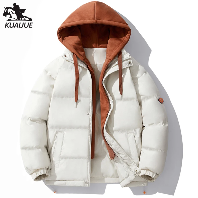 Top Trends: Jacket Men Parka Winter New Jacket Woman Mens Hooded Windbreaker Coats Men's Fashion Casual Warm Teenager Jackets M-5XL 6XL 2273 Shoppable Styles - Image 3