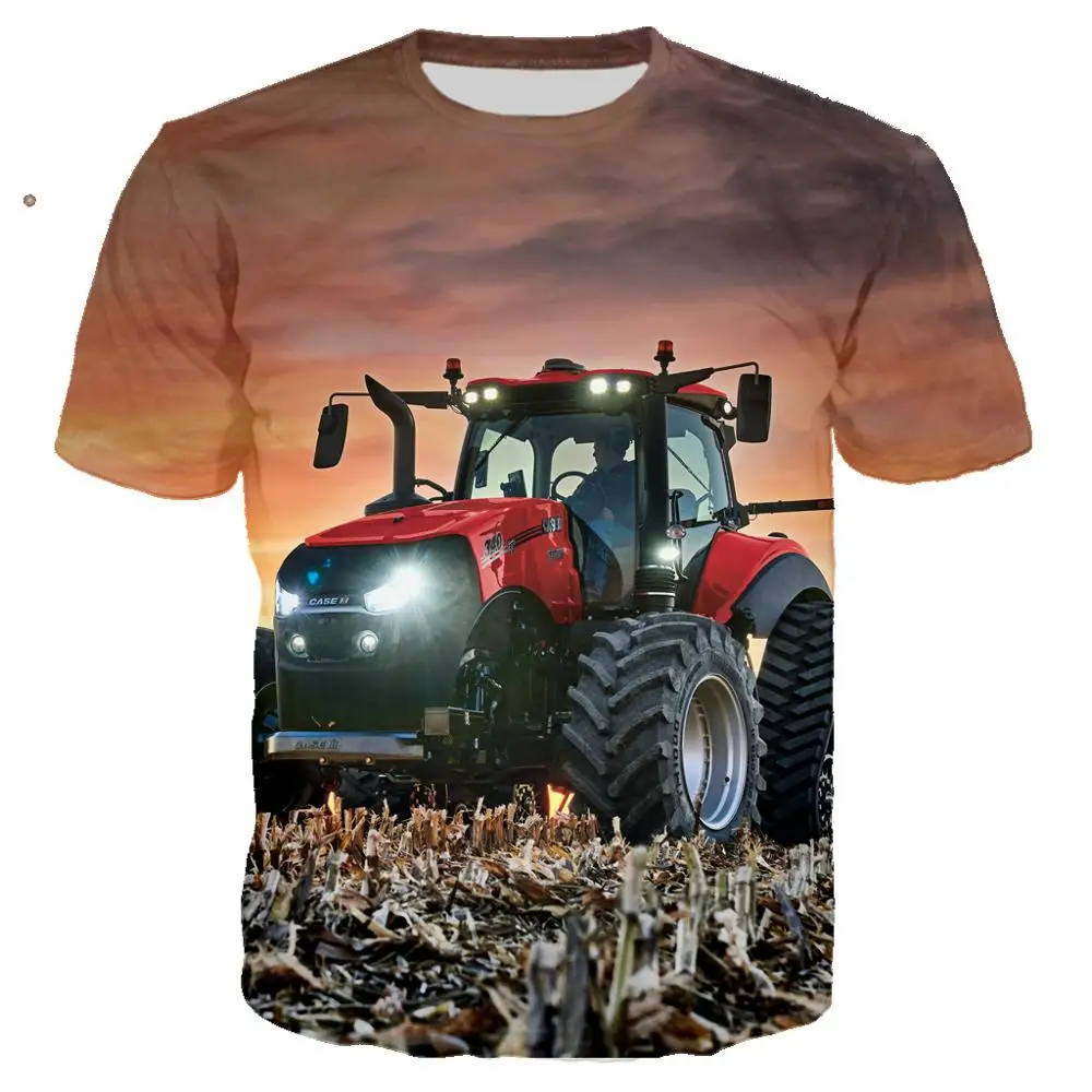 Top Trends: Oversized 3D Print New Car Tractor T Shirt Men Hip Hop Ropa Hombre Casual Streetwear Boy T-Shirt MEn T-Shirt Tops Male Clothes Shoppable Styles