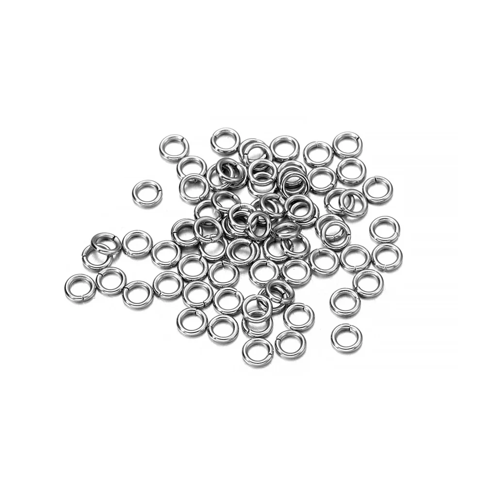 Top Trends: 100-200pcs 3-15mm Stainless Steel Open Single Loops Jump Rings Split Ring For Jewelry Making DIY Connector Accessories Shoppable Styles