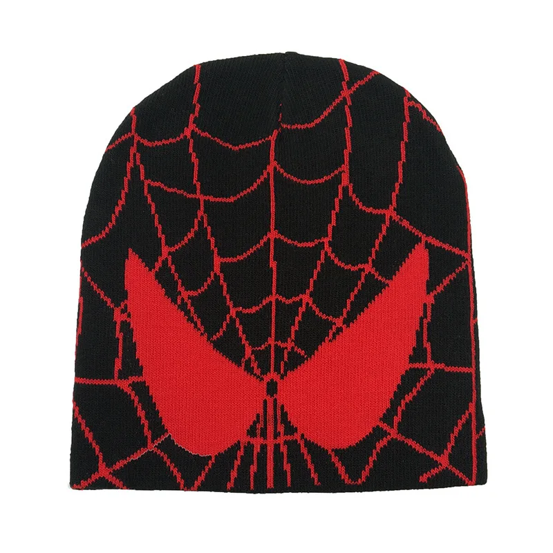 Top Trends: New Cartoon Spider Embroidered Beanies Hat Men Winter Autunm Warm Knitted Bonnet Cap Soft Wool Skullies Beanies Caps Boys Gifts Shoppable Styles