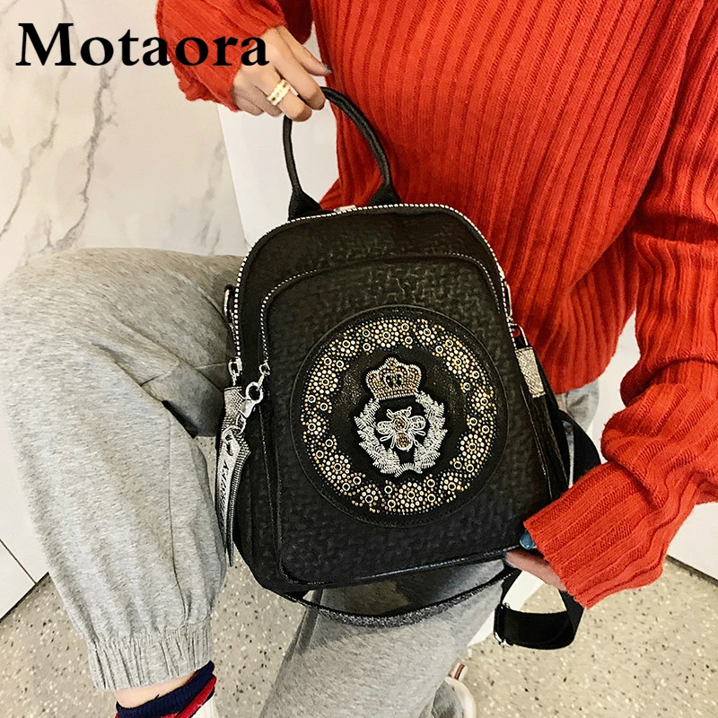 Top Trends: MOTAORA Women's Backpack High Quality Leather Backpacks Ladies 2024 New Casual Diamond Shoulder Bags For Women Travel Bag Female Shoppable Styles