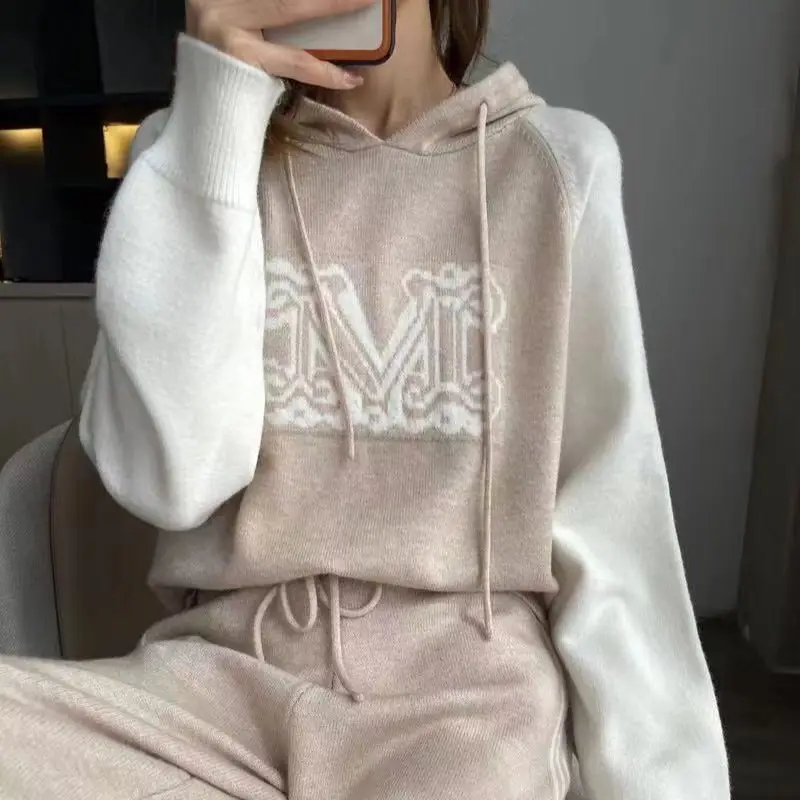 Top Trends: Women&#039;s Fashion Versatile Loose Hooded Pullover Knitted Panel Elegant Skin Friendly Sweater Autumn And Winter New Chic Bottoming Shoppable Styles