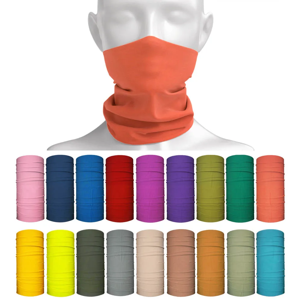 Top Trends: New Arrivals Dyeing Color Sun Protective Scarf Summer Sports Bandana Snood Unisex Hiking Camping Neck Gaiter Dustproof Face Mask Shoppable Styles