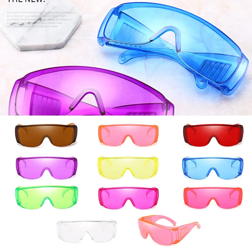 Top Trends: FOENIXSONG Fashion Sunglasses Men Glasses For Women Work Goggle Wrap Blue Clear Red Pink Eye Protection Eyewear Shoppable Styles