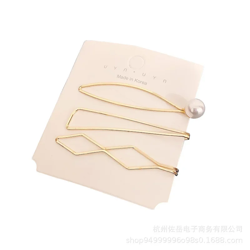 Top Trends: 3 / 4 / 5 Pcs / Set Fashion Pearl Hairpins For Women Girl Sweet Simple Hair Clips Hairgrip Alloy Handmade Barrettes Hair Accessories Shoppable Styles - Image 5