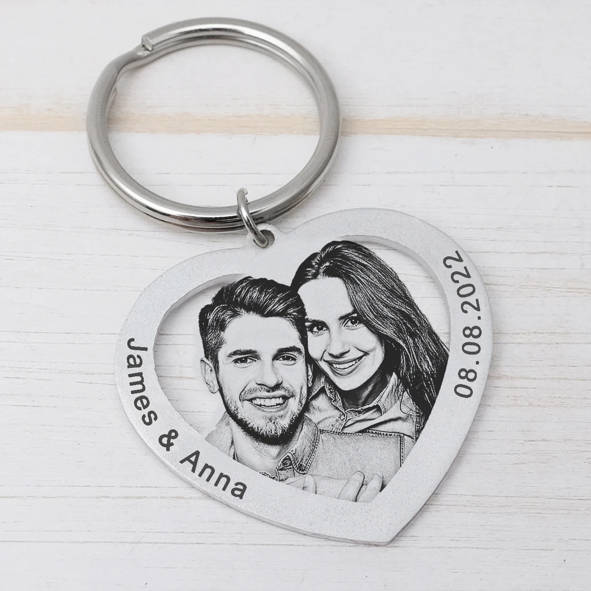 Top Trends: Personalized Photo Keychain Custom Name Keychain Heart Keychain Couples Keychain Picture Keyring Mom Dad Gift Best Friend Gift Shoppable Styles