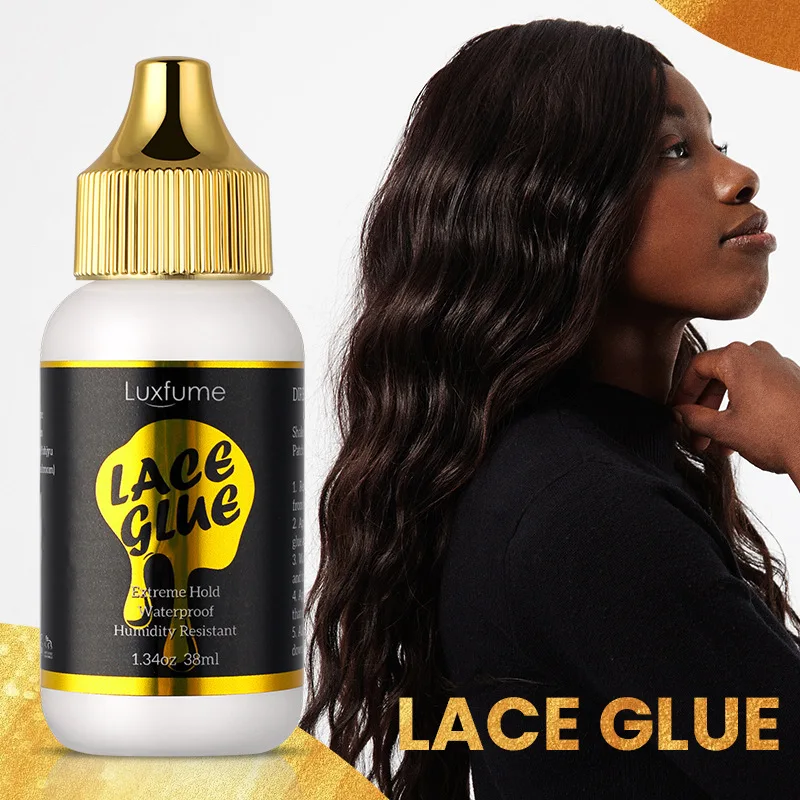 Top Trends: Front Lace Wig Glue Waterproof Extra Strong Hair Glue Adhesives Strong Bond Hold Lace Wig Hair System Glue 38ml Hair Glue Shoppable Styles