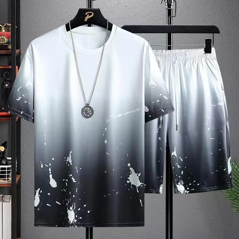 Top Trends: New Men Tracksuits 3d Printed Summer 2 Pieces Tops And Shorts Suit Man Clothes Set Fashion Jogger Outfit Oversized Men Costume Shoppable Styles - Image 5