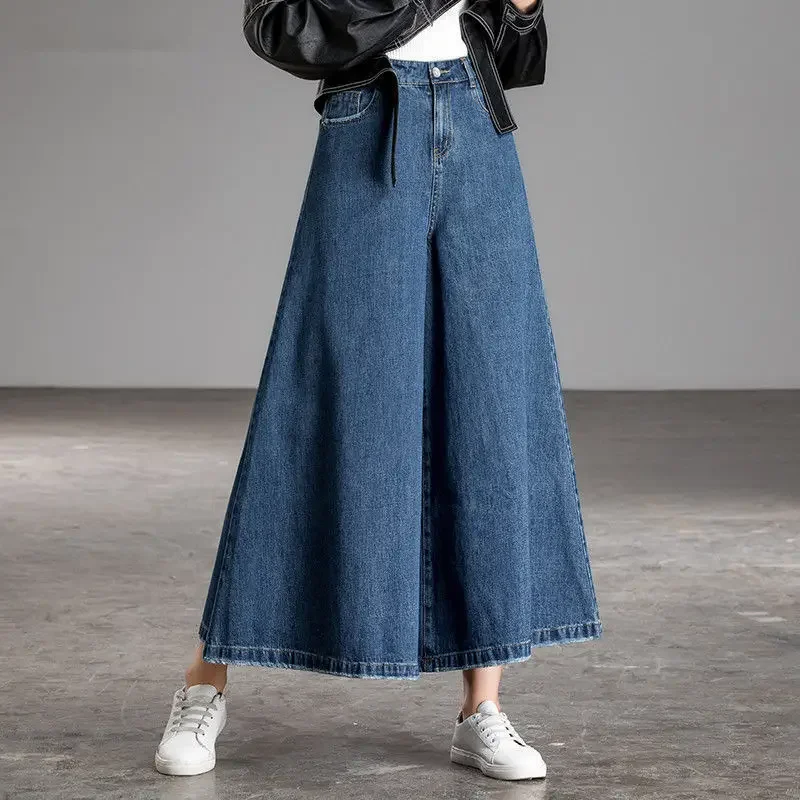 Top Trends: Wide Leg Jeans Women New Korean Dongdaemun 2024 High Waist Baggy Mom Jeans Streetwear Pant Pants Y2k Clothes 2000s Womens Width Shoppable Styles