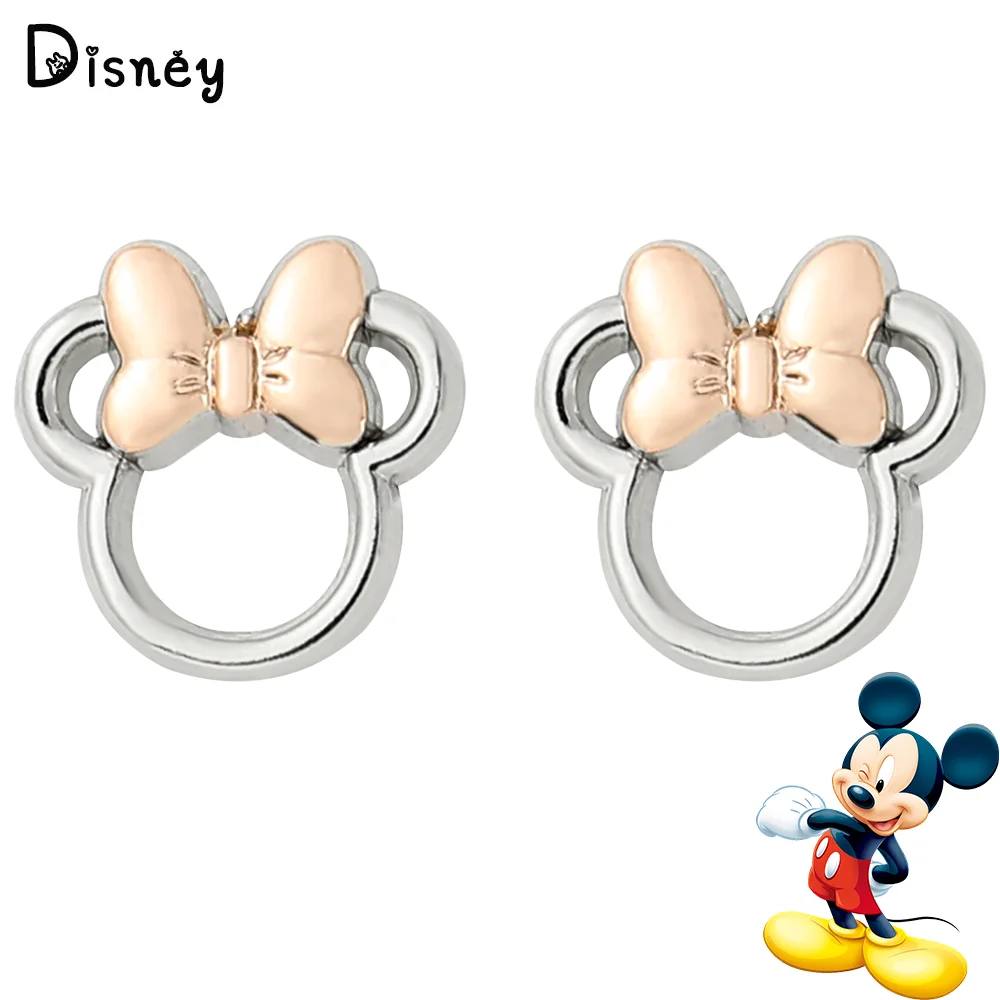 Top Trends: Disney Mickey Ear Studs Earrings Luxury Charm Jewelry Mickey Mouse Bowknot Earrings Fashion Accessories For Women Quality Gifts Shoppable Styles