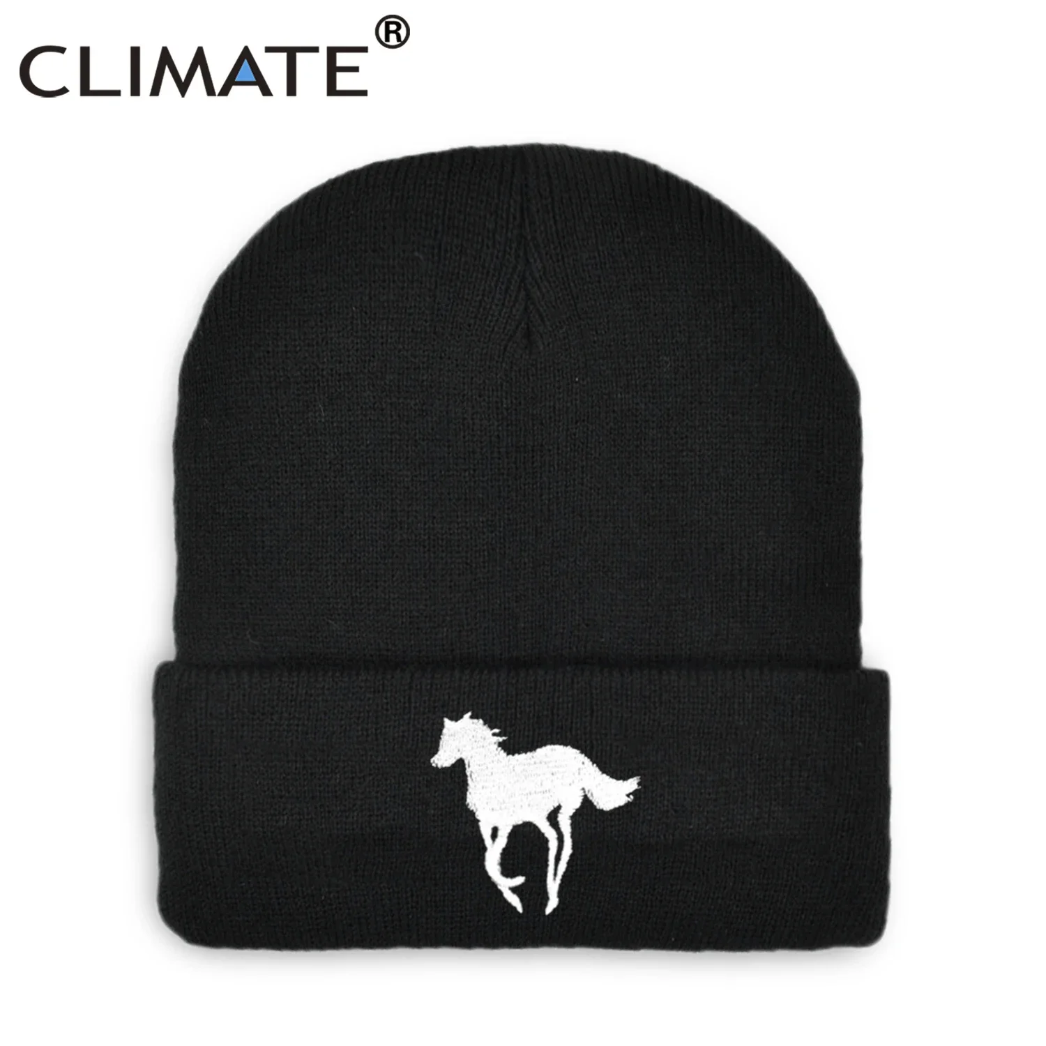 Top Trends: CLIMATE Men's Horse Beanie Hat Horse Winter Hat Men Steed Knight Warm Horse Racing Race Hat Skullies Beanies Knitted Beanie Hat Shoppable Styles - Image 2