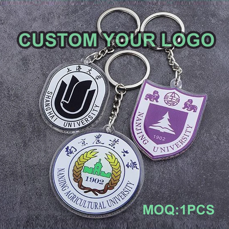 Top Trends: Personalized Your Logo Keychain Custom Arcylic Key Chain Photo Customized Anime Charms Keyring Company For Promotional Gifts Shoppable Styles - Image 3