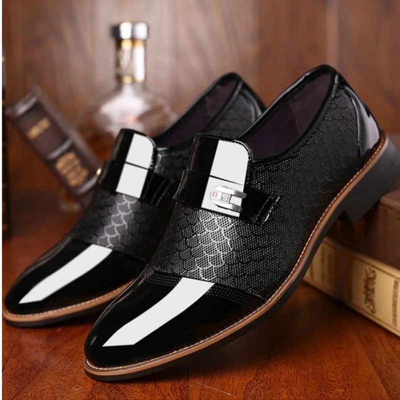 Top Trends: Classic PU Leather Men's Shoes Trend Luxury Men Shoes Wear-resistant Non Slip Mans Footwear Anti-slip Shoes Zapatos Hombre 2023 Shoppable Styles