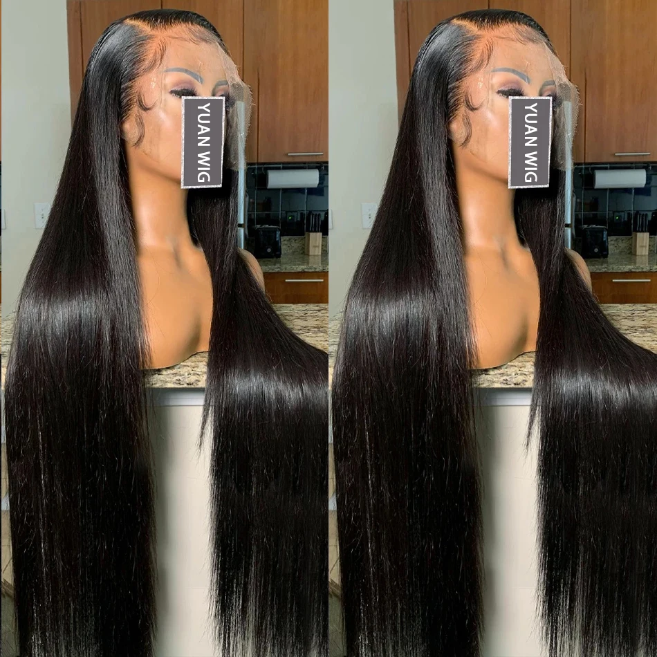 Top Trends: 13x6 Hd Transparent Bone Straight Lace Front Wig 13x4 Human Hair Wigs For Black Women 30 40 Inch Brazilian 360 Lace Frontal Wig Shoppable Styles