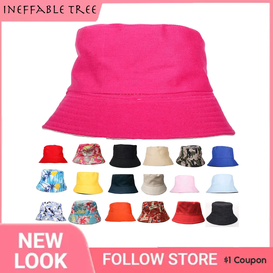 Top Trends: Unisex Polyester Ladies Bucket Hat Women Summer Sunscreen Panama Sunbonnet Outdoor Fisherman Cap Beach Gorro Bucket Bob Hat Men Shoppable Styles