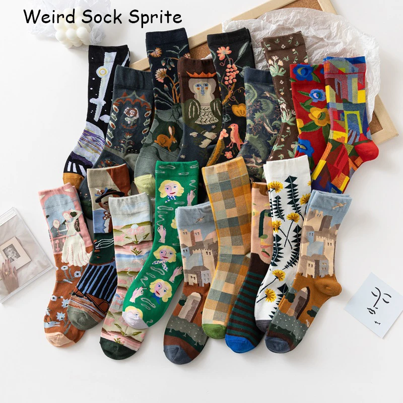 Top Trends: Socks Women&#039;s Stockings Literary Retro French Tide Socks Autumn And Winter Cotton High-top Couple Mid-tube Socks Wholesale Shoppable Styles