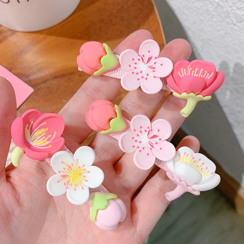 Top Trends: Cute Pink Sakura Hairpins For Women Girls Sweet Side Hair Clips Korea New Bangs Barrettes Hair Accessories Shoppable Styles - Image 6