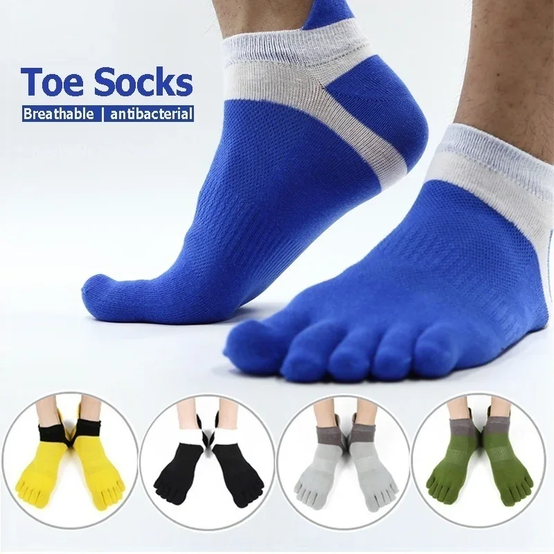 Top Trends: 1 Pair Socks Sports Hot Selling Mens 5 Toe Socks Cotton Breathable Finger Sports Socks Shoppable Styles