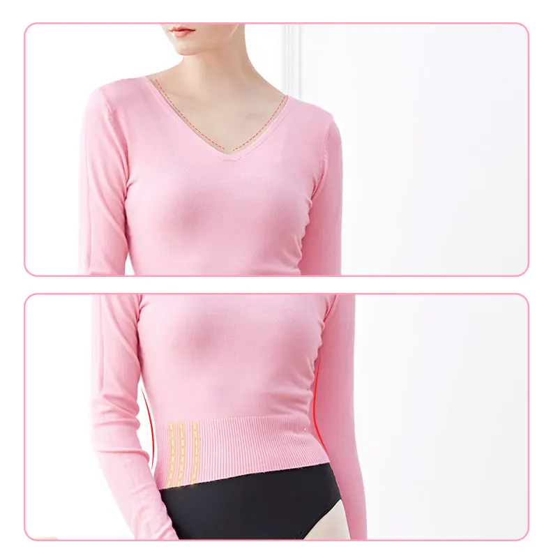 Top Trends: Ballet Top Ballet Jacket Ballet Jersey Woman Knitwear Ballet Coat Warm Thermal Sweater Coat Knitted Dance Jacket Shoppable Styles - Image 2