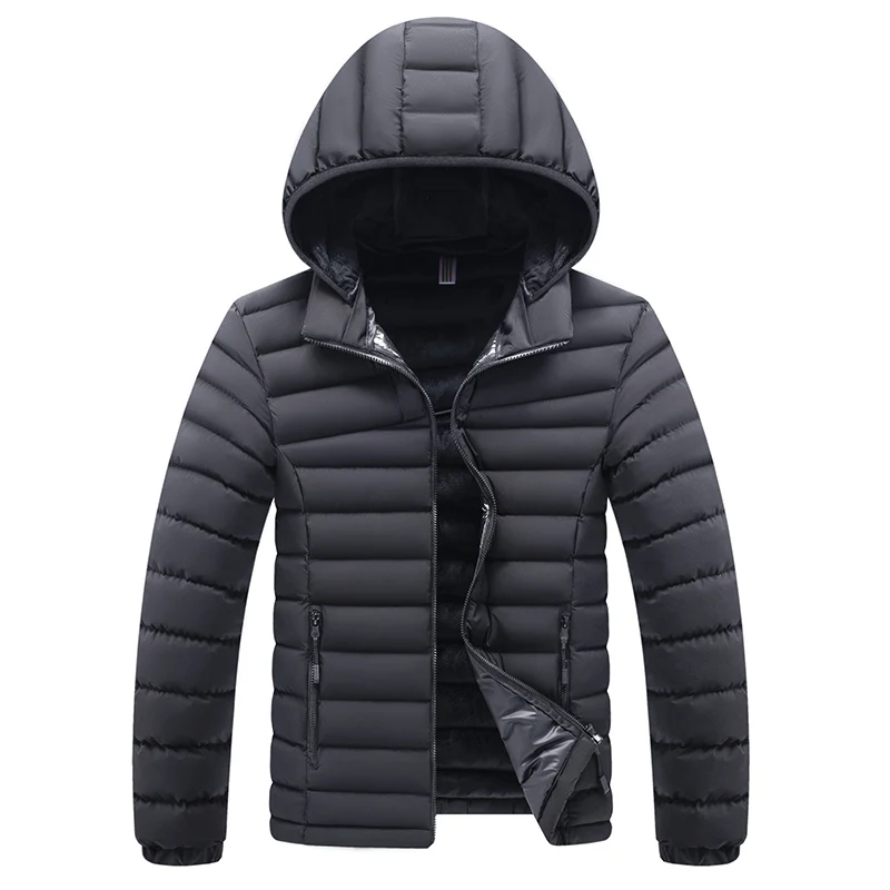 Top Trends: Male Puffer Jacket Winter Patchwork Thick Outdoor Windproof Waterproof Hooded Coat Parka Jackets Mens Shoppable Styles